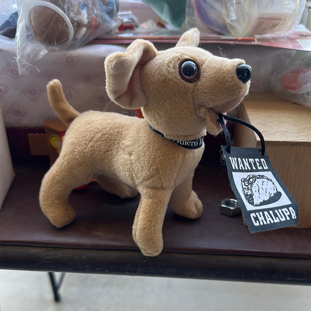 Tan Plush Dog Toy